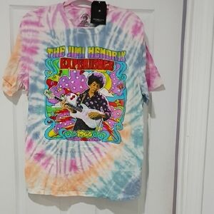 Vibrant Tie-Dye Jimi Hendrix T-Shirt